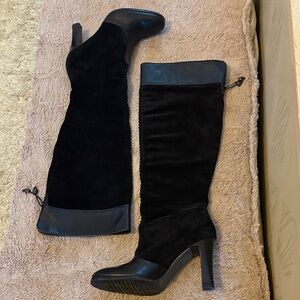 Elegant Black Knee-High Women's Boots
